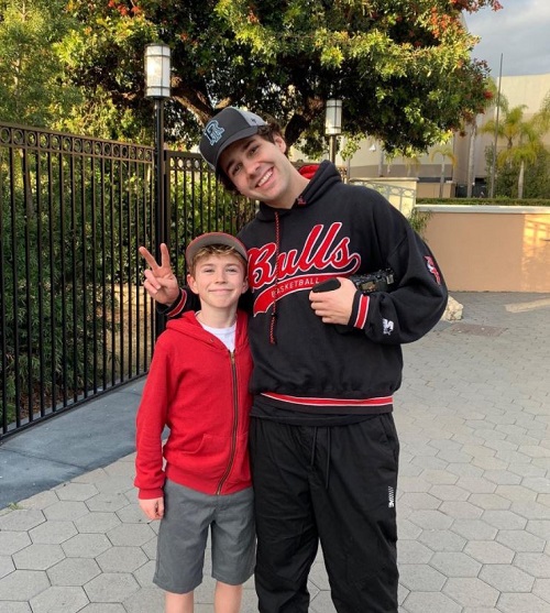 Walker Scobell is a fan of David Dobrik