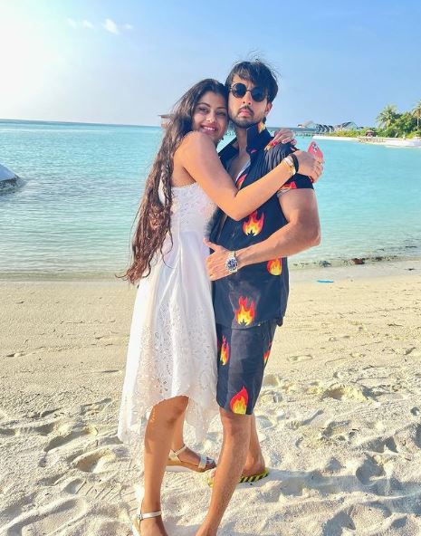 Zanai Bhosle with her best friend Priyank Sharma