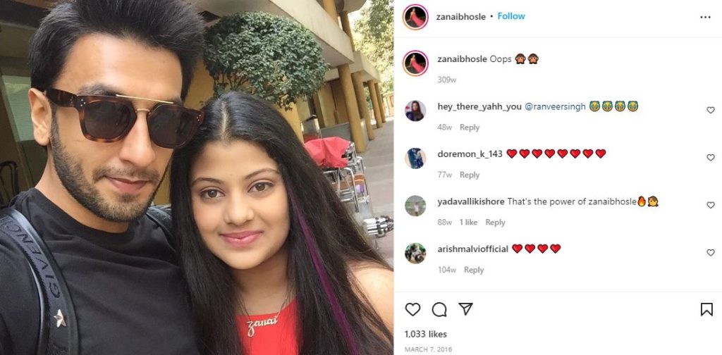 Zanai's first IG post