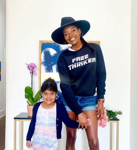 Zoe Sozo Bethel with her daughter