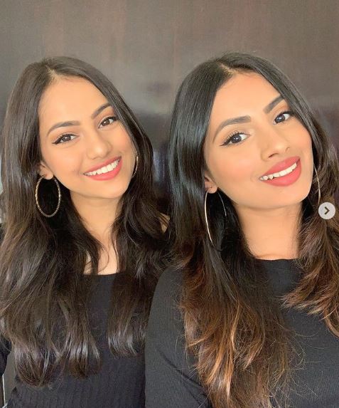Aashna Hegde with her sister