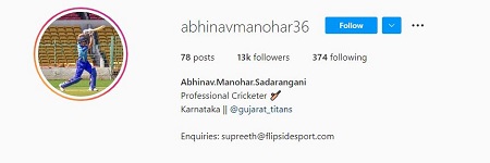 Abhinav Manohar Career, Cricket Profile & Batting Position