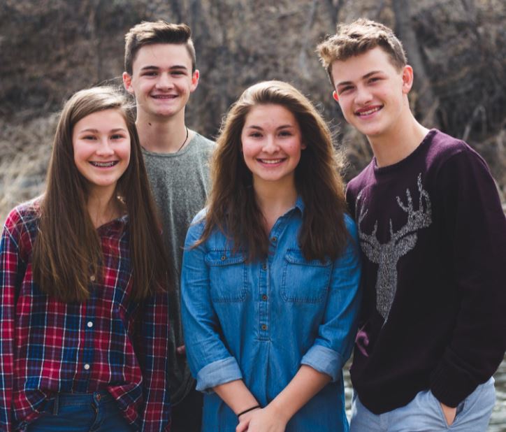 Abigail Brooks and her siblings