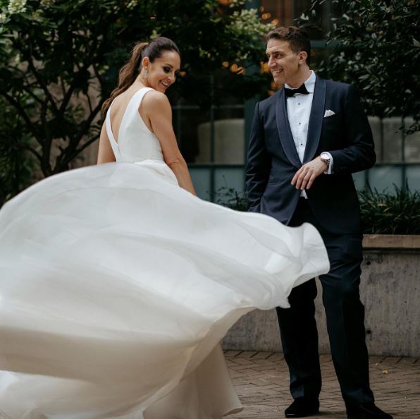 Alana Rose with her husband Jon RothsteinAlana Rose with her husband Jon Rothstein