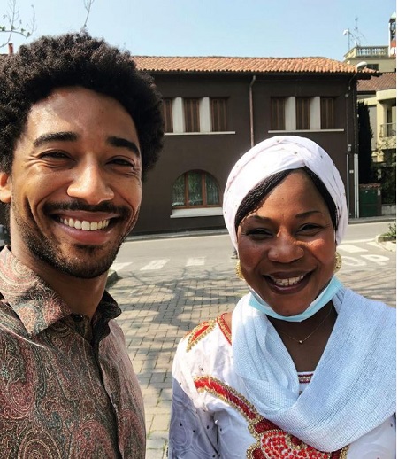Alberto Malanchino with his mother