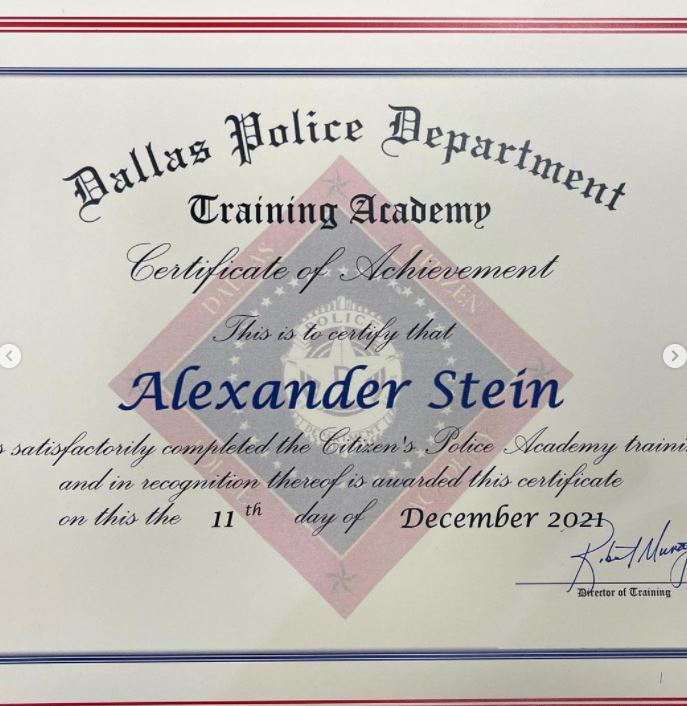 Alex Stein qualification