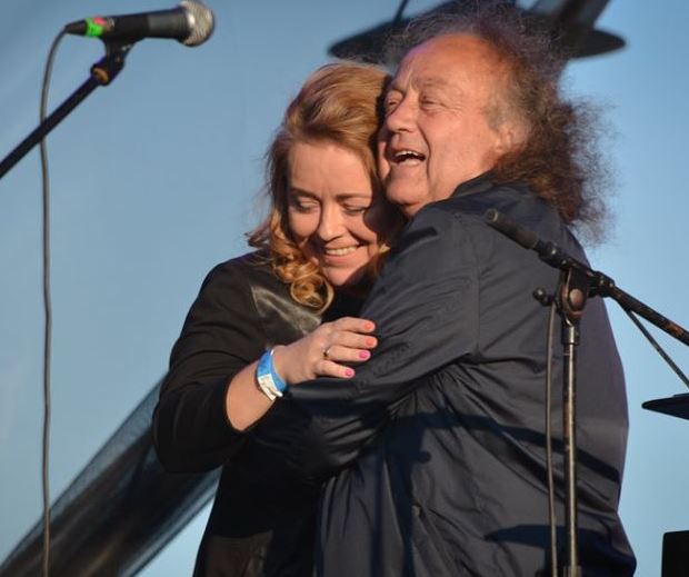 Alina's husband Józef Skrzek and daughter Karina Skrzek-Krebs