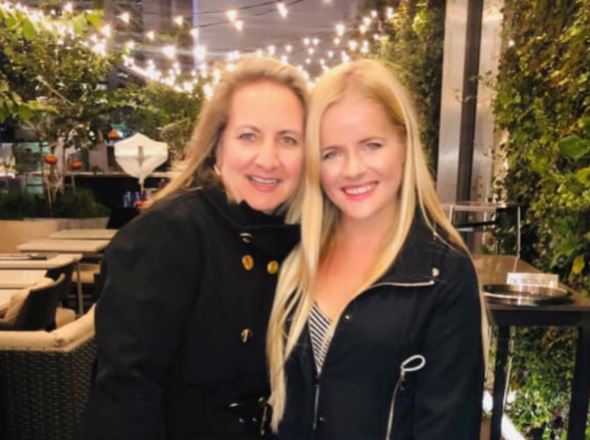 Ally Kostial and her mother