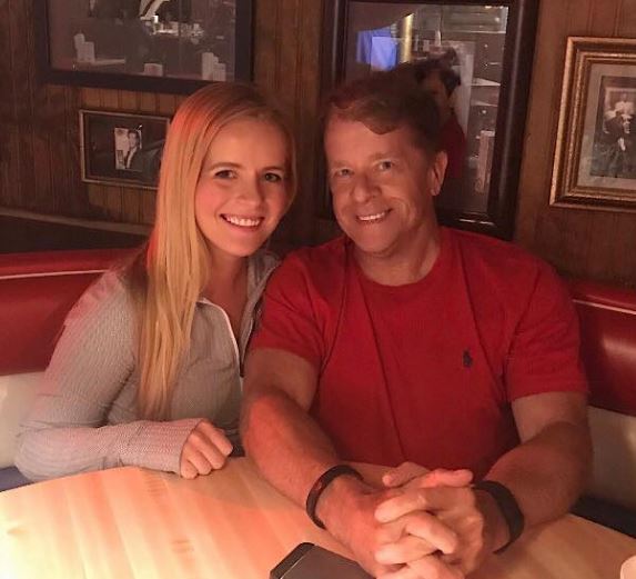 Ally Kostial with her dad