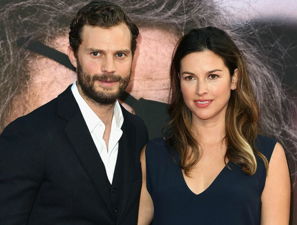 Amelia Warner with her husband Jamie Dornan