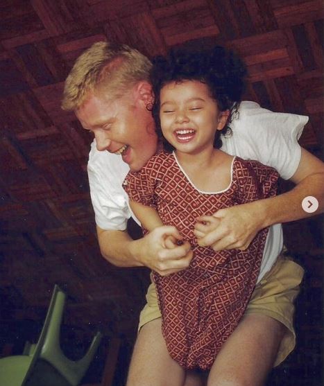 Amelia and her father Graham L.Henderson