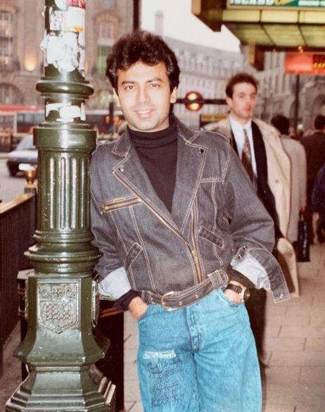 An old photo of Girish Malik