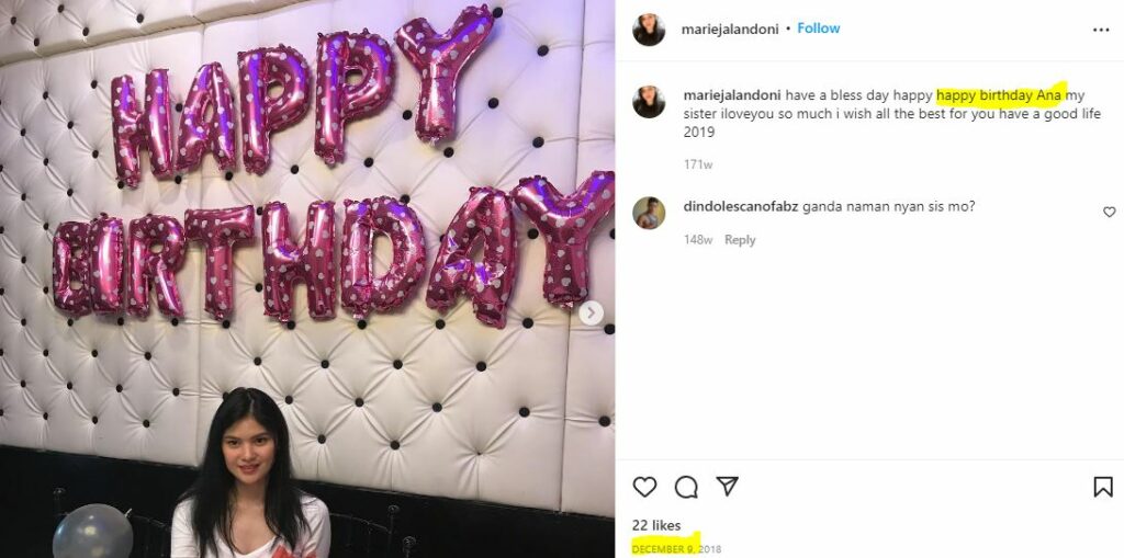 Ana Jalandoni birthday