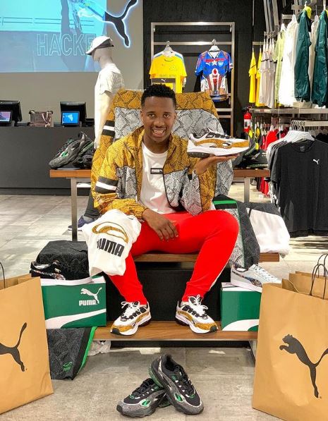 Andile is a brand freak