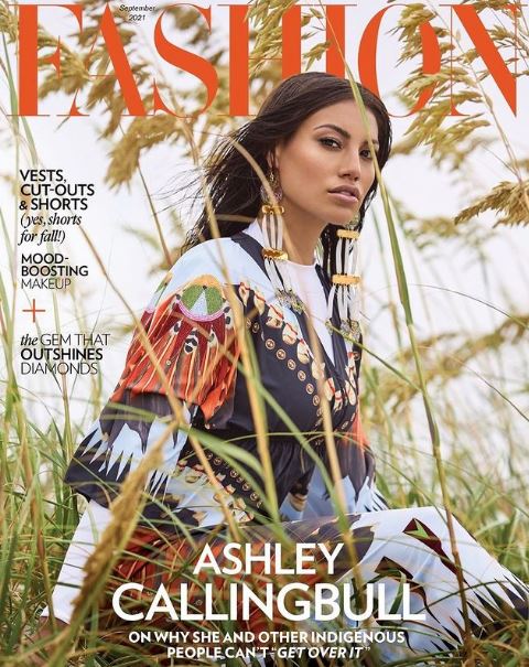 Ashley featured on various magazine covers