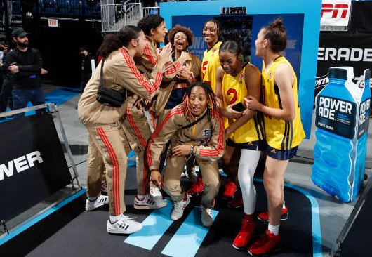 Ashlyn Watkins with her team mates