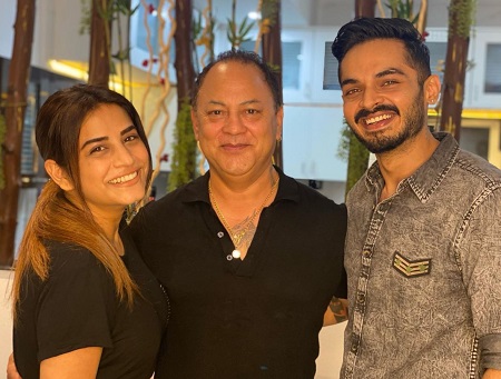 Bhumika Gurung with her father