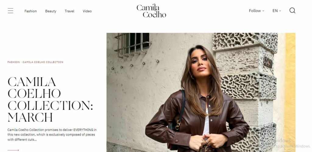 Camila's website