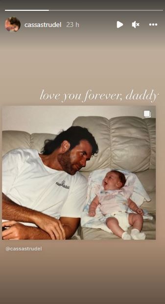 Cassidy Hall paid tribut to her dad