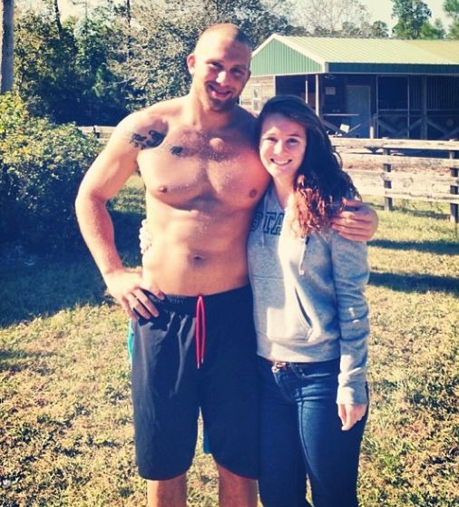 Cassidy Hall with her brother