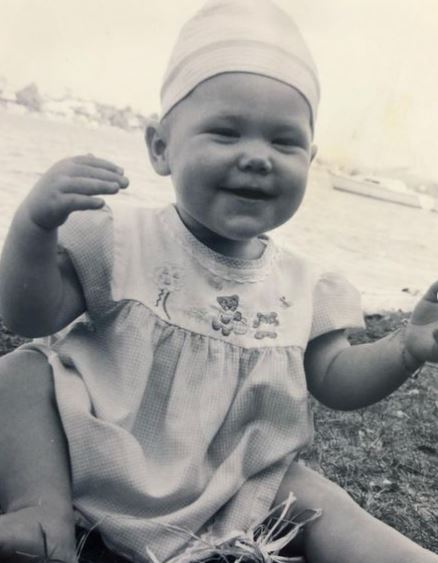 Childhood photo of Brooke Warne