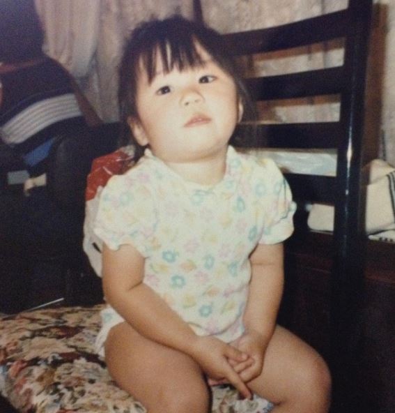 Childhood photo of Trina Guytingco