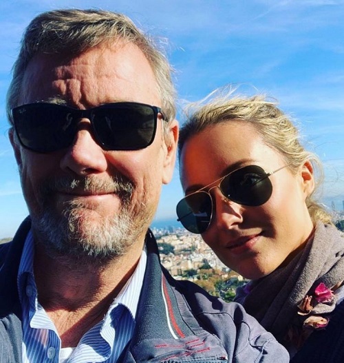 Christina Wolfe with her father Göran Ulfsparre