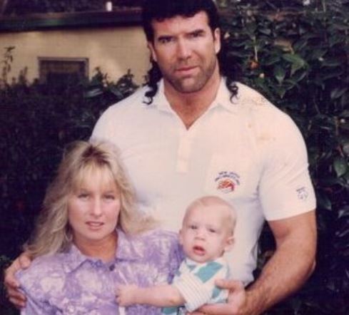 Dana Lee Burgio old image with her ex husband and kid