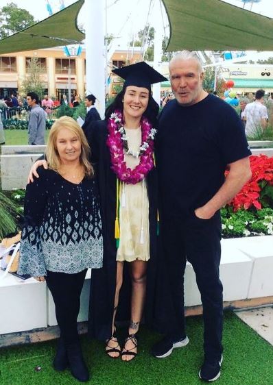 Dana Lee Burgio with her daughter and ex-husband