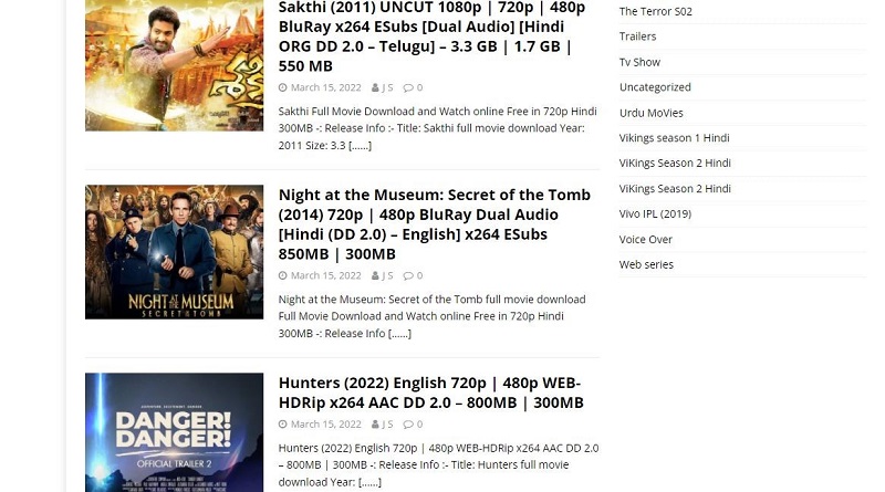DesireMovies Website