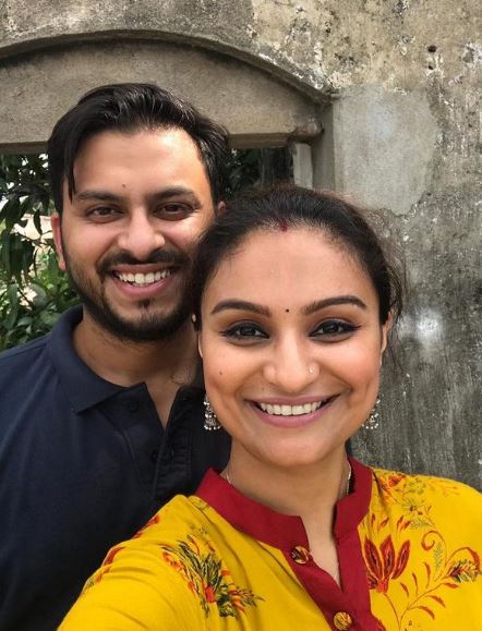 Dimpy Ganguli and her husband