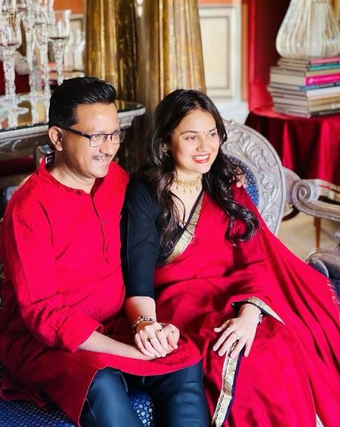 Dr Pradeep Gawande with Tina Dabi