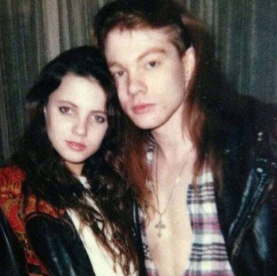 Erin Everly with her ex-spouse Axl Rose