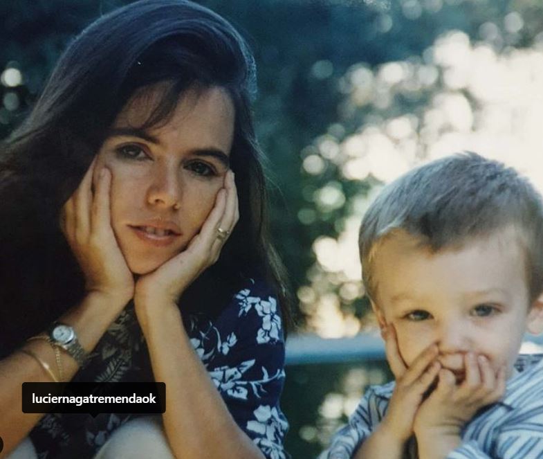 Franco Masini childhood picture with his mother