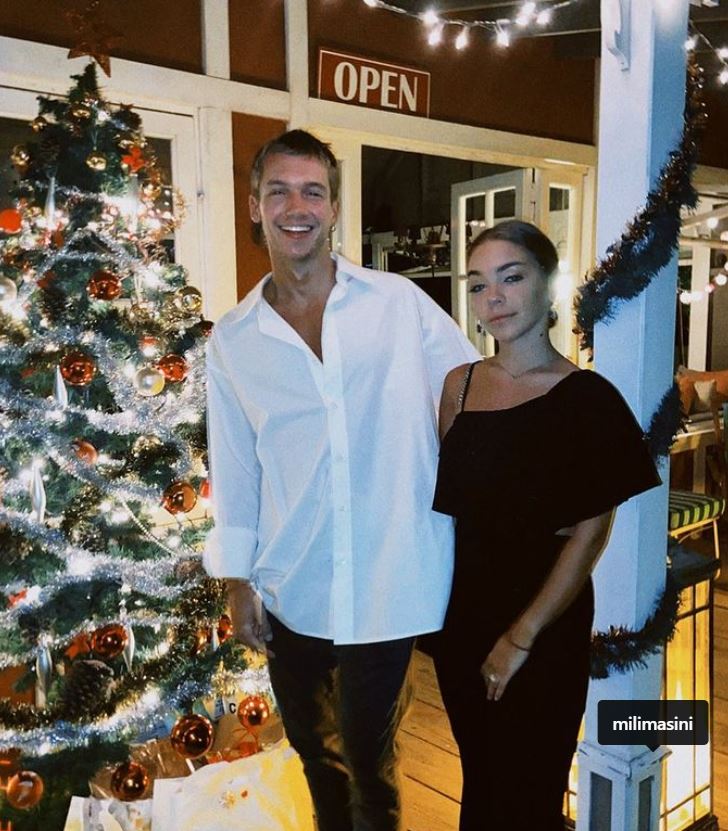 Franco Masini with his sister Mili Masini