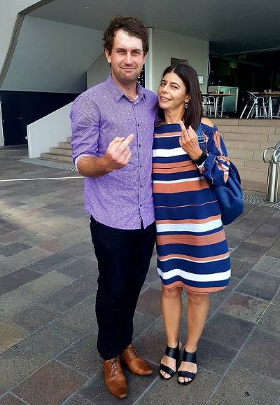 Garry with his mother Lee Kissick