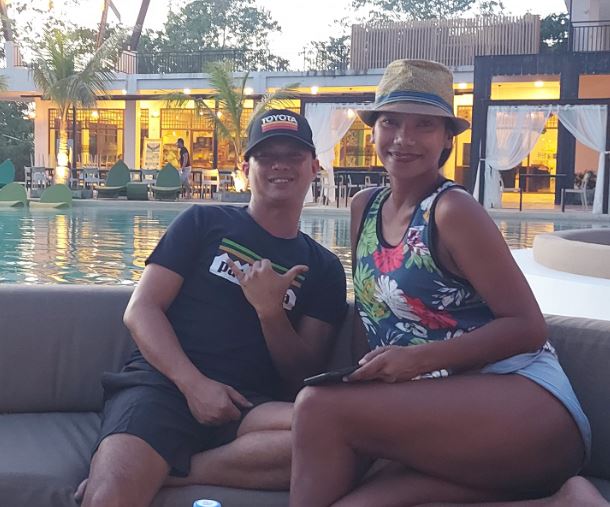 Gerick Parin with his wife