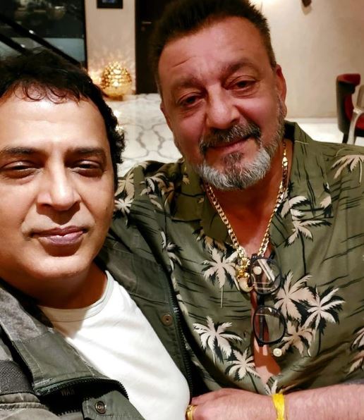 Girish with Sanjay Dutt