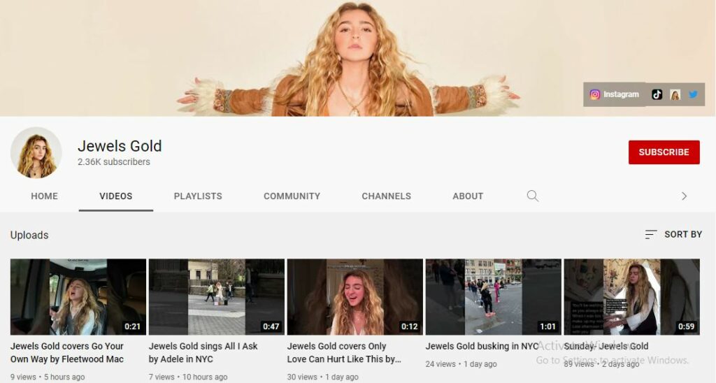 Gold's Youtube channel
