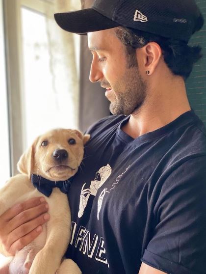 Gurfateh Pirzada has a pet dog