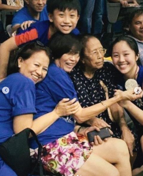 Guytingco with her family