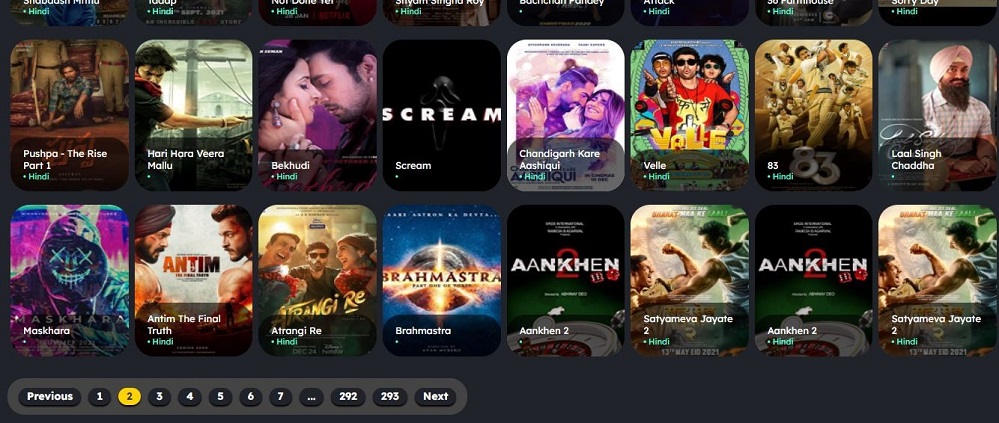 HDFriday Movie Website