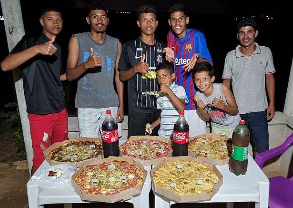 Iran with his friends