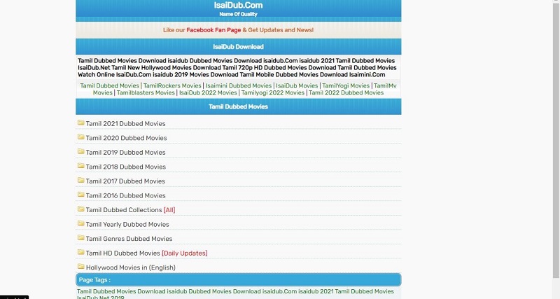 Isaidub Movie Downloading Website