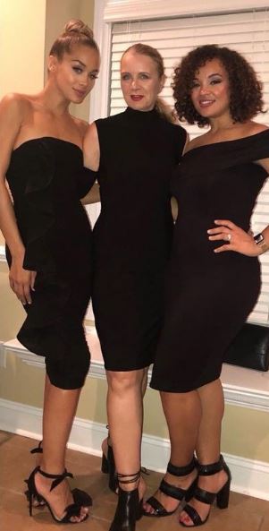 Jasmine Sanders with her mom and sister