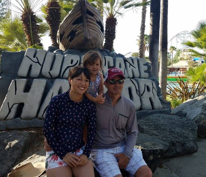Jenkins with her dad and mom
