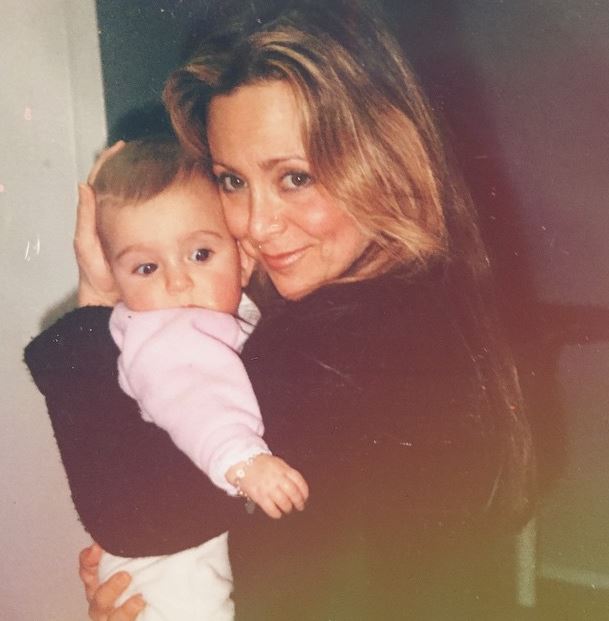 Jewels Gold with her mother