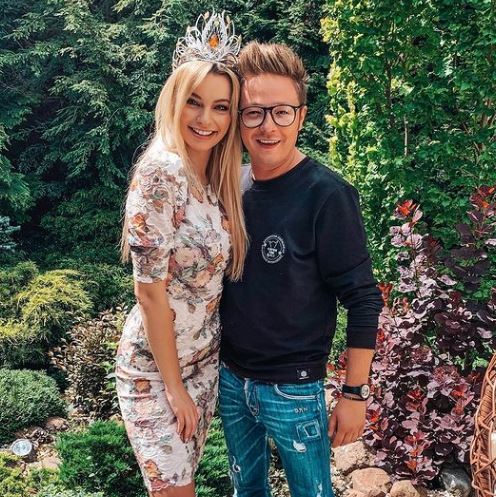 Karolina Bielawska with her best friend Mateusz Szymkowiak