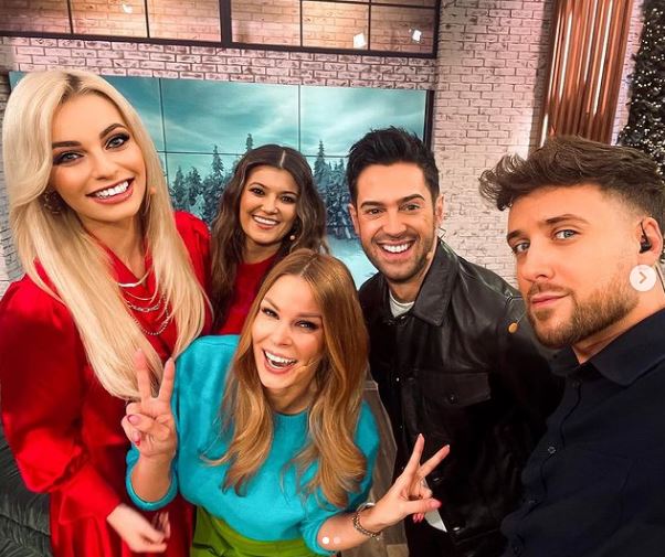 Karolina with her friends