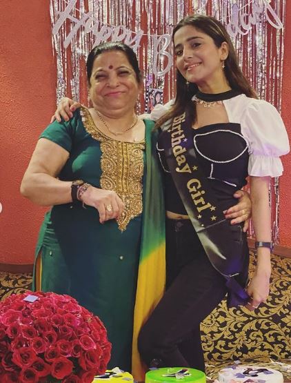 Kate with her mother Meena Sharma